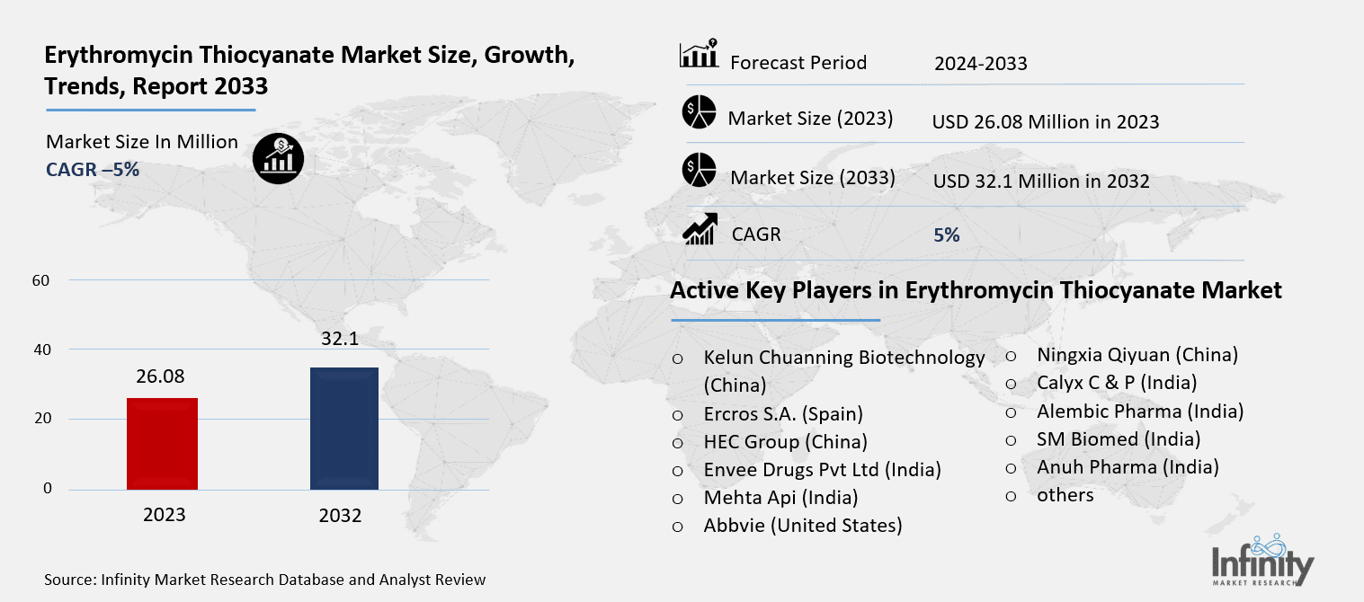Erythromycin Thiocyanate Market Overview