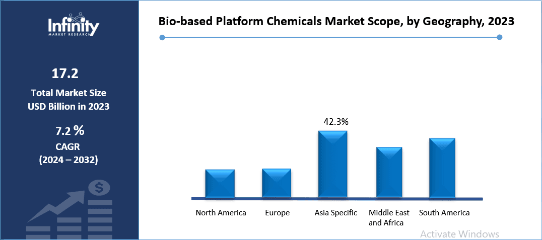 Bio-based Platform Chemicals Market Scope, by Geography, 2023